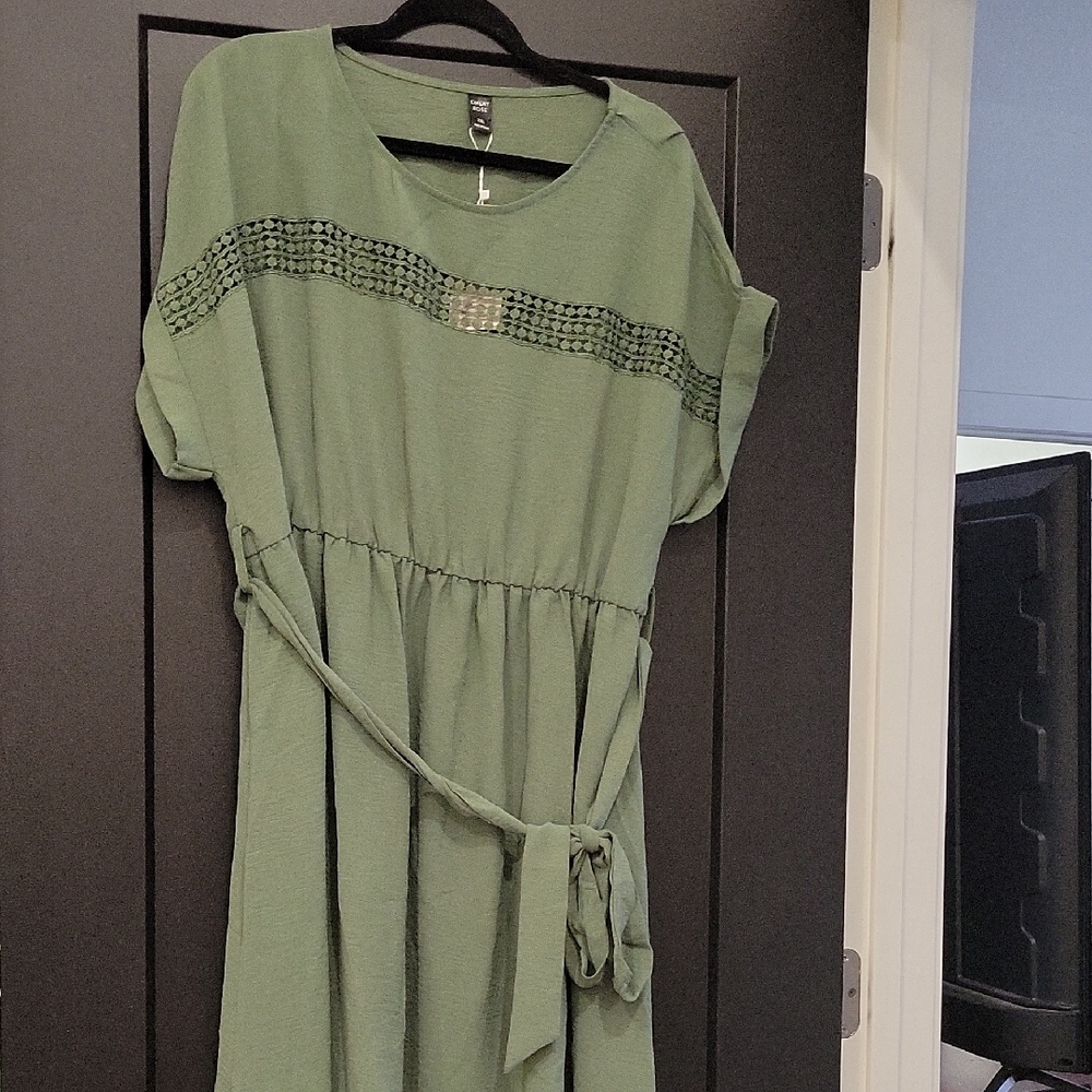 SHEIN Green Mini Dress